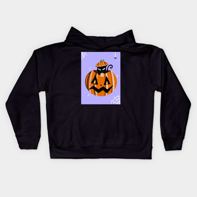 Halloween Bitches Kids Hoodie by giantplayful